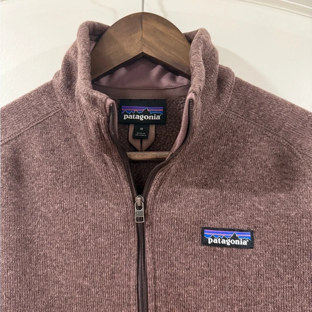 Patagonia Better Sweater Women’s Medium 1/4 Zip Fleece Pullover Brown - Picture 2 of 9